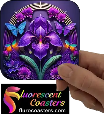 Iris Flower With Butterfly 1