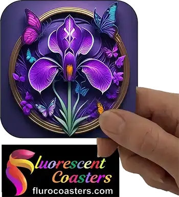 Iris Flower With Butterfly 2