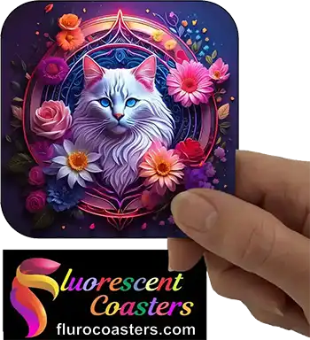 Décor art with flowers & cat