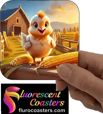 Chick Eating Corn 2