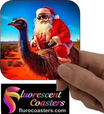  Santa Clause Riding Emu 1