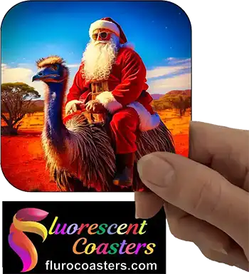  Santa Clause Riding Emu 2