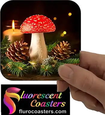  Christmas Mushroom With Pine Cones