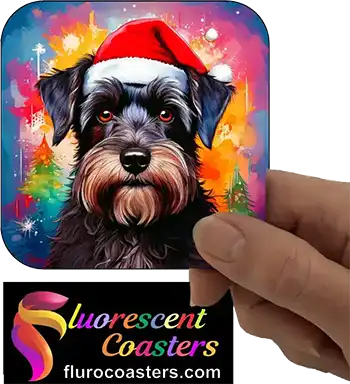  Miniature Schnauzer Dog Wearing Christmas Hat 2