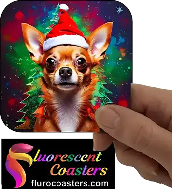  Chihuahua Dog Wearing Christmas Hat 2