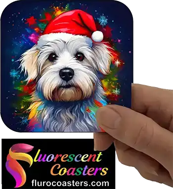  Maltese Dog Wearing Christmas Hat 2