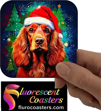 Cocker Spaniel Dog Wearing Christmas Hat 2