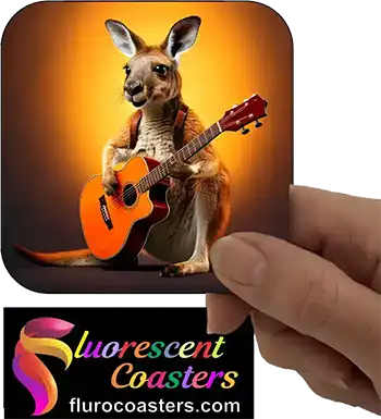 Kangaroo Playing Guitar