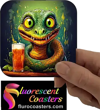 Snake With Glass Of Beer 1