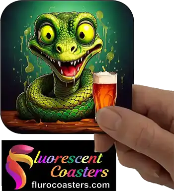 Snake With Glass Of Beer 2