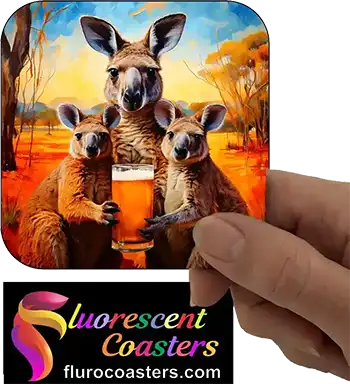 Kangaroo With Beer Glass 1