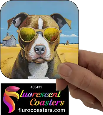 Staffordshire Terrier With Sunglasses 1