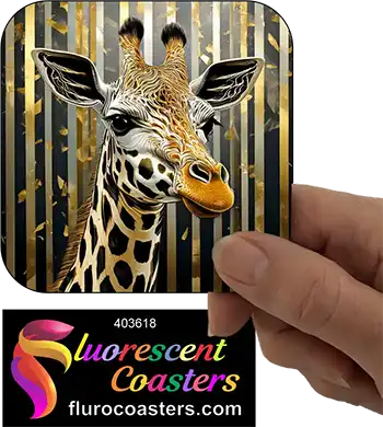 Giraffe Gold Abstact