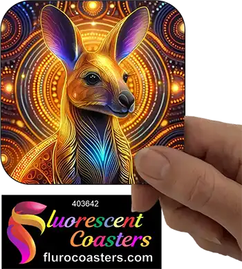 Kangaroo Aboriginal Abstract 3