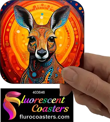 Kangaroo Aboriginal Abstract 7