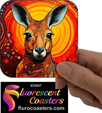 Kangaroo Aboriginal Abstract 8