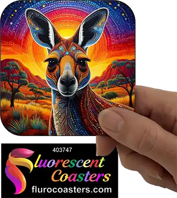 Kangaroo Aboriginal Art Theme 3